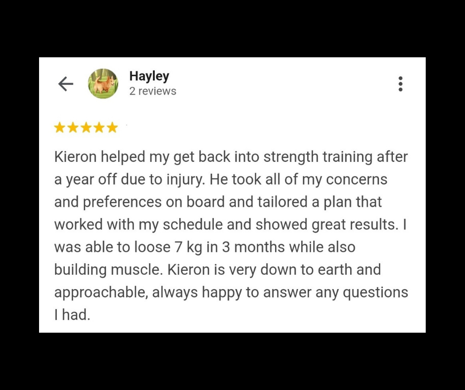 Client review from Hayley